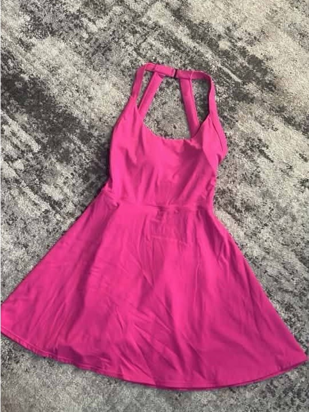 Women’s Halara Pink Halter Fit & Flare Dress